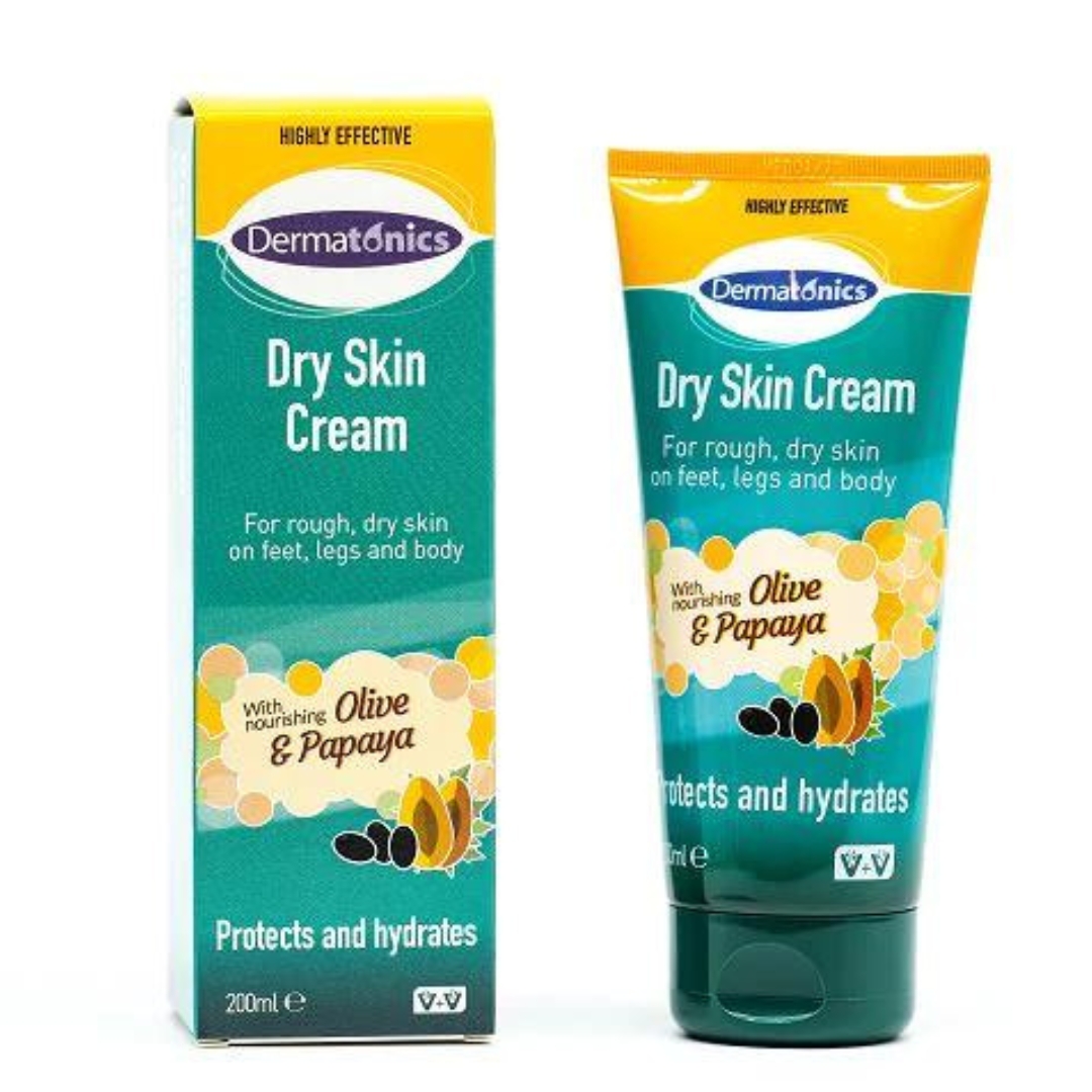 Dermatonics Olive & Papaya Dry Skin Cream 200ml