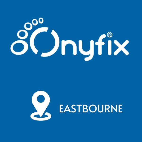 Onyfix Training In Eastbourne white text on a navy blue backgrounf